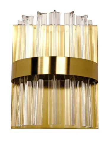 Бра Нимб LED LAMPS 81100/1W Natali Kovaltseva прозрачный на 1 лампа, основание золотое в стиле современный  фото 3